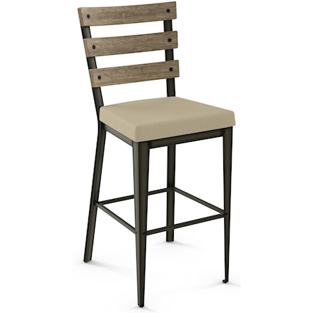 30" Dexter Bar Stool with  Upholstered Seat